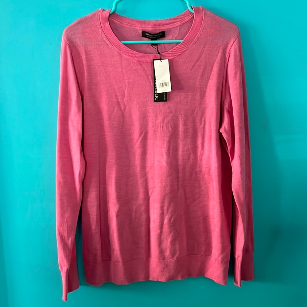pink lightweight sweater